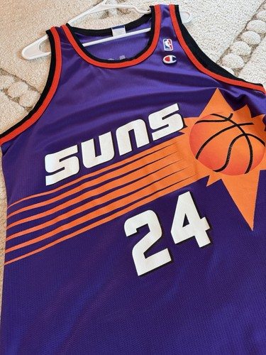Authentic Tom Gugliotta Phoenix Suns Black Jersey 44 Large Champion Rare - Picture 2 of 6