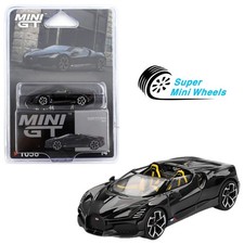 Mini GT 1:64 Bugatti W16 Mistral Black #1058