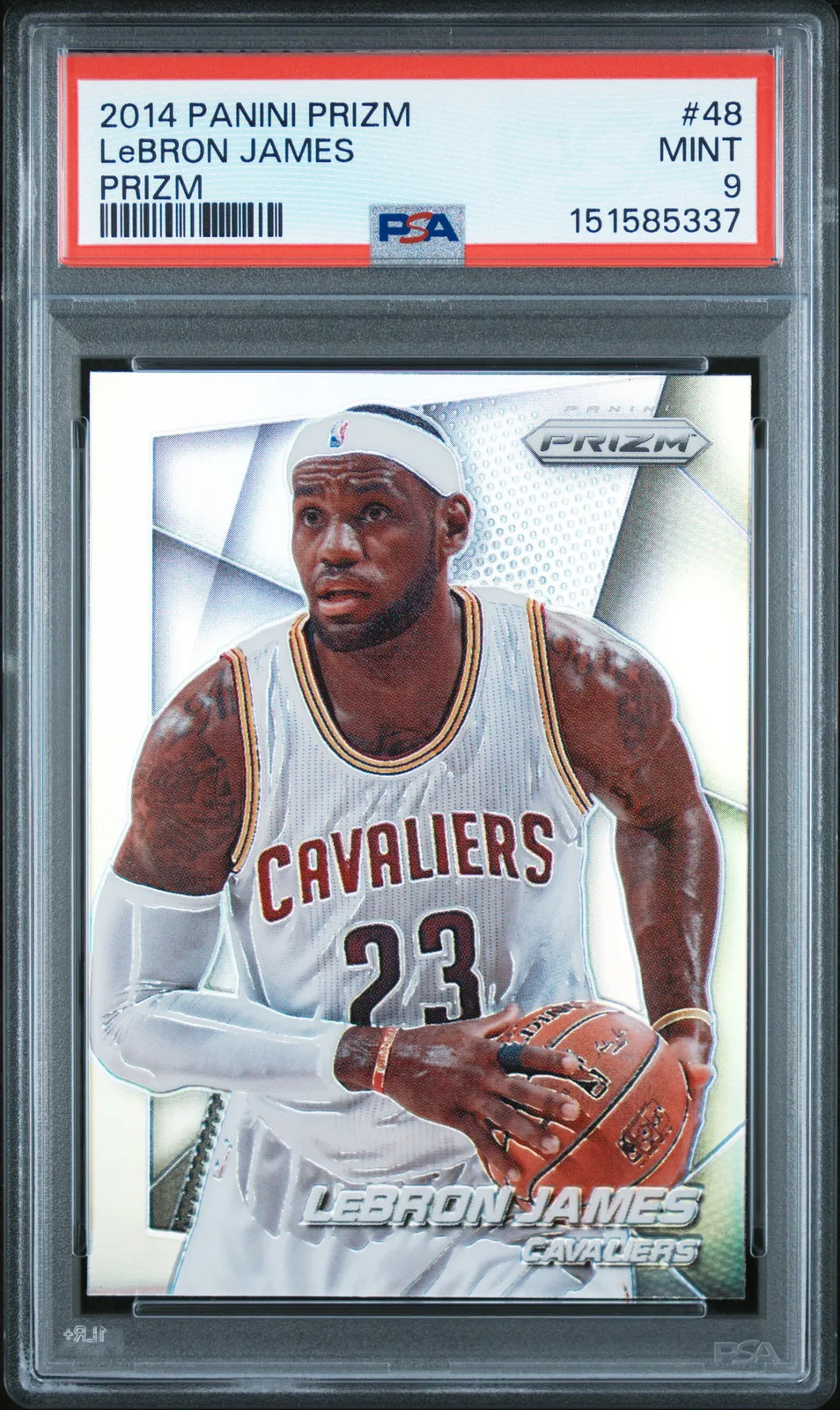 PSA 9 2014 Panini Prizm LeBron James Silver #48