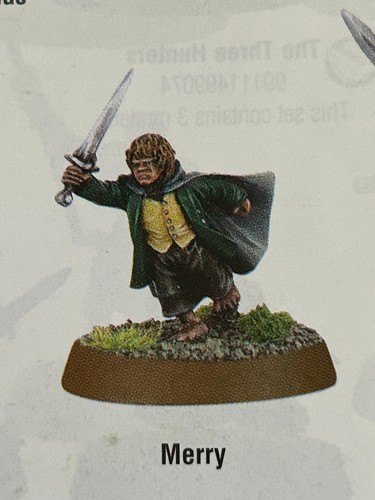 Warhammer Classic METAL Merry Breaking of the Fellowship Lord of the Rings OOP