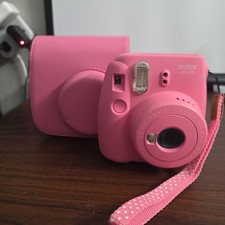 Fujifilm Instax Mini 9 - Pink Instant Film Camera Tested Working w/ Case