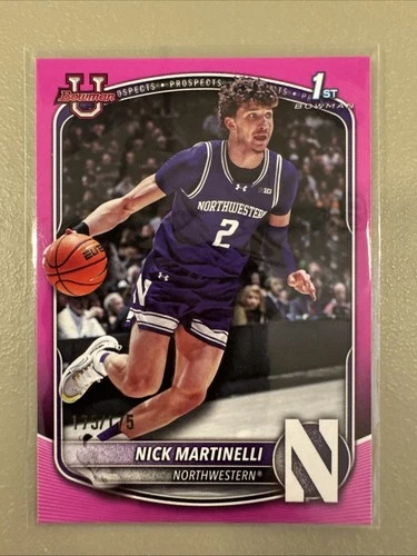 2025 Bowman Basketball Pink Border Nick Martinelli #BPP-62