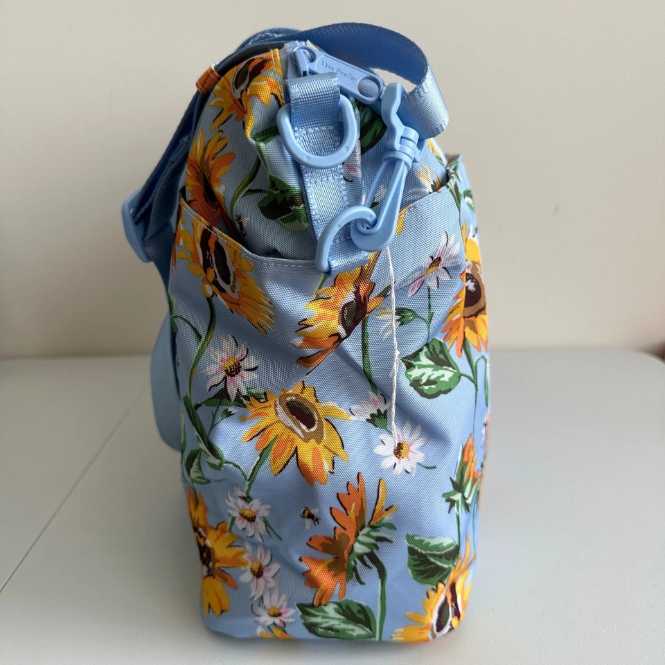 Bolso de hombro de viaje Vera Bradley Sunflower Sky reciclado aligerado reactivo Foto 3 de 4