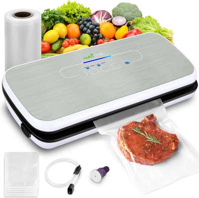 Food Vacuum Sealer Machine - Automatic Air Sealing System for Dry & Moist Foods,