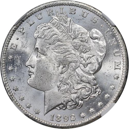 1892-CC Morgan Silver Dollar NGC MS61 Key Date Nice Eye Appeal Nice Strike