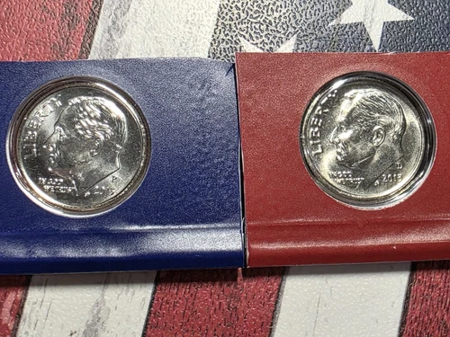 2013 P+D  ROOSEVELT DIMES IN SEALED MINT PLASTIC - BU  "FREE SHIPPING"