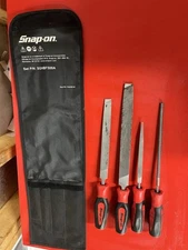 SNAP ON  SGHBF500A  4-Piece Mixed File Set (Red)   USA