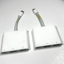 Pack of 2 Genuine Apple USB-C Digital AV Multiport Adapter A2119 MUF82AM/A White