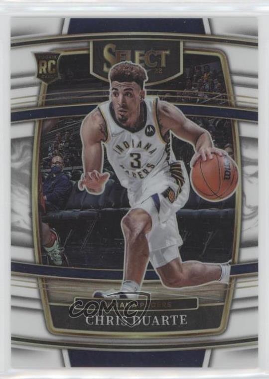 2021 Panini Select Concourse White Prizm 74/149 Chris Duarte #41 Rookie RC 0i32