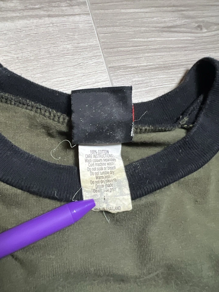 RARA Camisa De Colección Rancid Punk Rock Banda Estilo Béisbol Manga Larga Talla Grande Foto 4 de 4