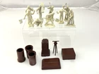 Vintage Marx Construction Camp Big Inch Pipe Line Playset Figures And Accessory