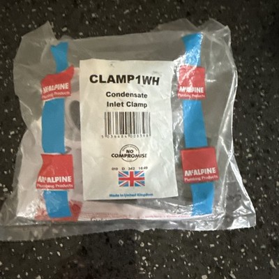 McAlpine CLAMP1WH Kombikessel Kondensat Rohrschelle 1,1/2'' x 1,1/4'' x 22 mm WEISS