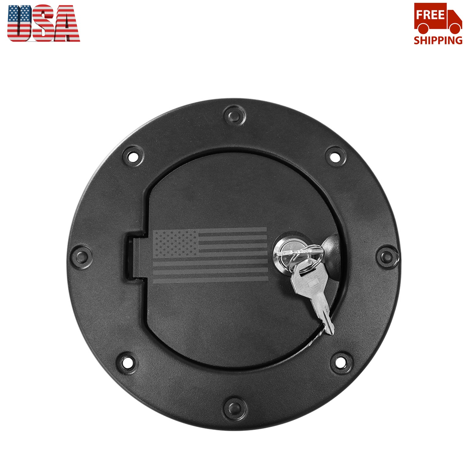 For Jeep Wrangler TJ 97-06 Black Accessories Door Fuel Filler Cover Gas Tank Cap