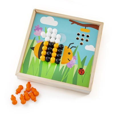 Bigjigs Toys Garten Peg Puzzle, Holzspielzeug, Holzpuzzle, Kleinkindpuzzle
