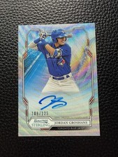 Jordan Groshans 2019 Bowman Sterling WAVE Refractor Autograph Auto /125
