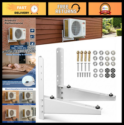 Heavy Duty Mini Split Wall Mount Bracket with Leveler, 9000-18000 BTU, 330 Lb Ca