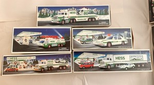 HESS Toy Truck 5-Piece Collector's Lot (1991, 1992, 1993, 1994, 1995) - MIB