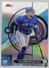 2023 Topps Finest Baseball #125 George Springer Toronto Blue Jays