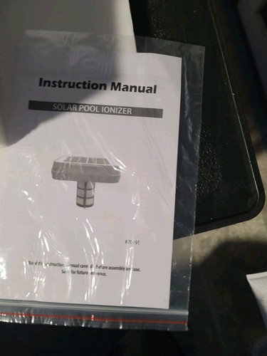 Solar Powered Copper Core Pool Ionizer ProMotus NEW OPEN BOX READ FULL DESCRIP. - Picture 2 of 4