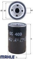 Mahle OC469 ÖLfilter MotoröLfilter FüR Mg FüR Rover