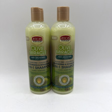 African Pride Olive Miracle 2in1 Shampoo and Conditioner 12 oz 2 Pack