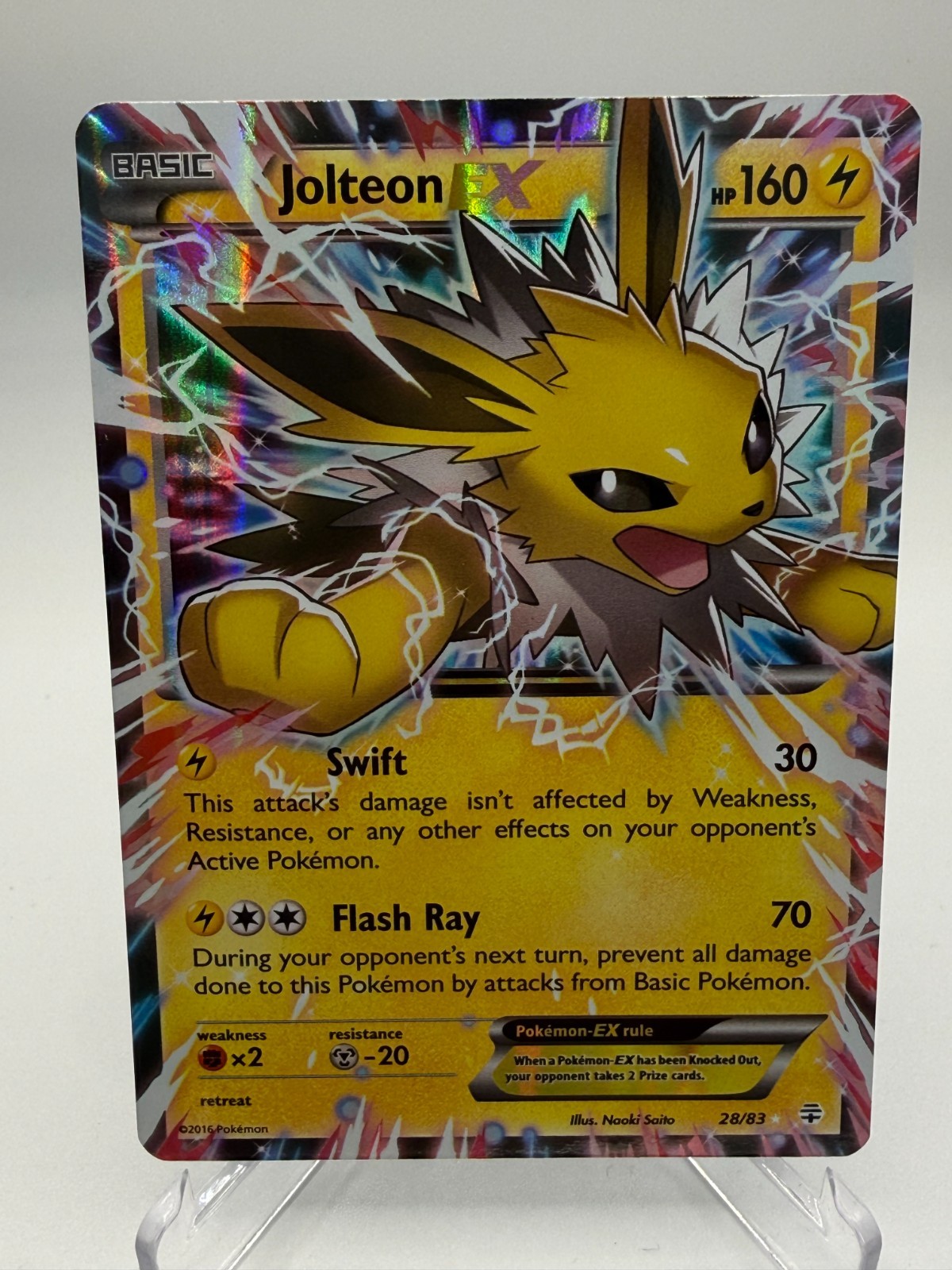 Pokemon - Jolteon EX - 28/83 - Generations - NM