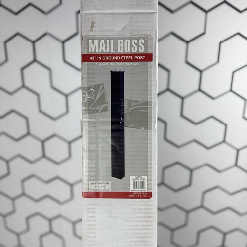 Mail Boss 7121, Black In-Ground Mounting Post, 43 x 4 x 4 inches, for Use wit...