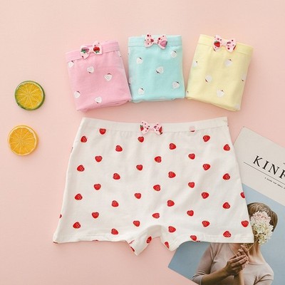 4 Pcs Girls Boxer Shorts Underwear Briefs 95% Cotton Knickers Age 5-16 years