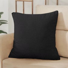 40X40 45X45 50X50 Solid Color Jacquard Pillow Cover for Sofa Office Waist Cushio