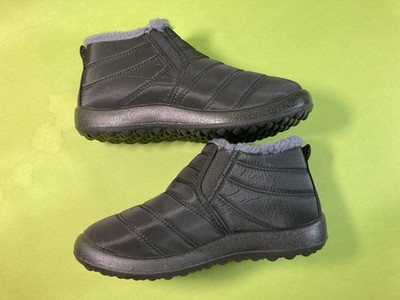 Bequeme wasserdichte Winterhalbschuhe Halbschuhe gefüttert Damen 37 schwarz NEU