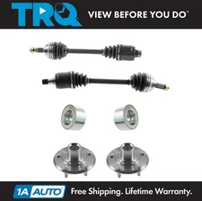 TRQ Front CV Axle Shaft Assembly Wheel Hub Bearing Kit Set 4pc for CR-V Auto AT