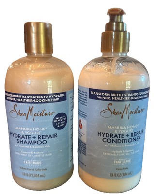 Shea Moisture Manuka Honey & Yogurt Hydrate + Repair Shampoo & Conditioner (2 Pk