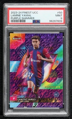 2023 Finest UEFA Club Competitions /199 Lamine Yamal PSA 9 MINT Rookie RC 08c9
