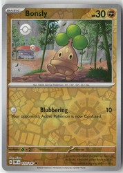 Bonsly 110/197 Obsidian Flames Reverse Holo Common
