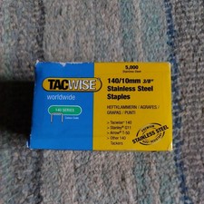 Tacwise 0477 140 Series 10mm Staples Stainless Steel - 5000 Pack - Type T50 G