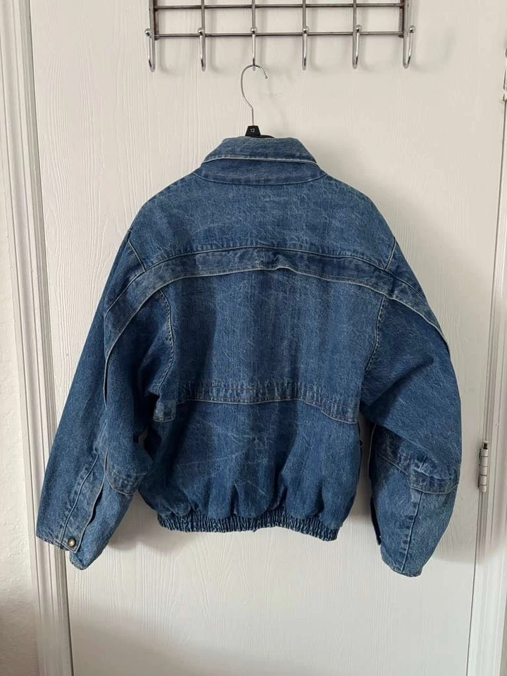 90s Trucker Heavy GUESS Denim Jacket Size M Men's Vintage - Image 3 of 4