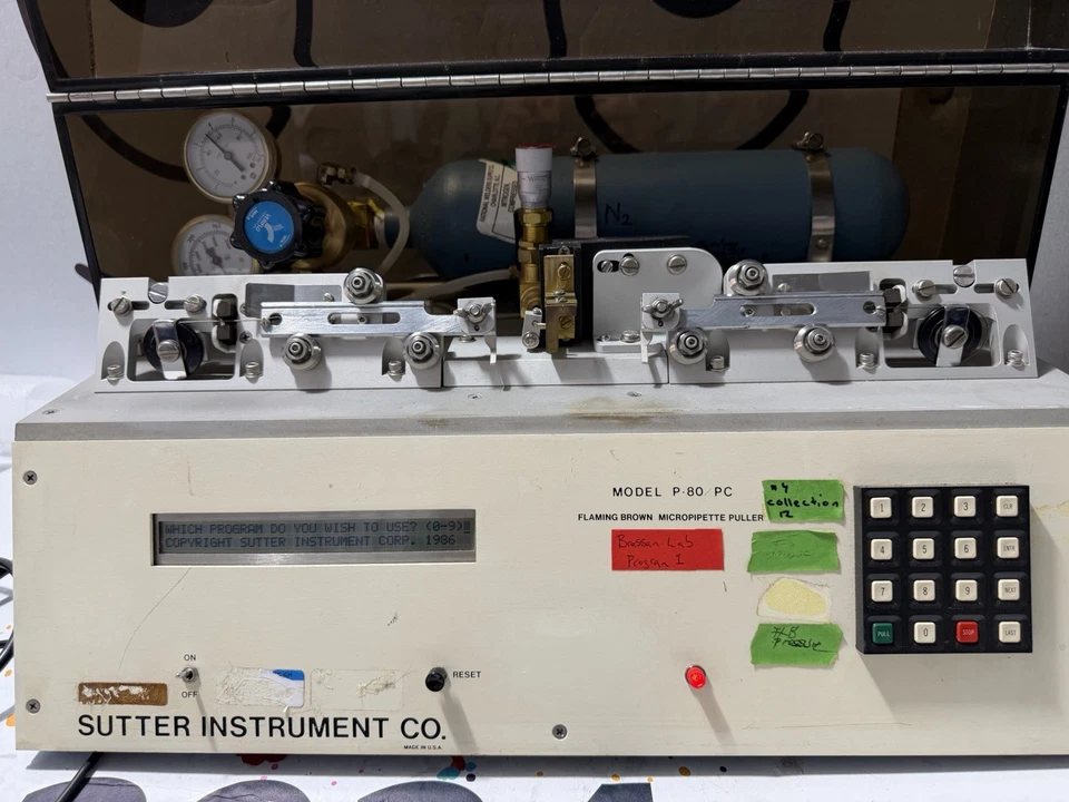 Extrator de micropipeta marrom flamejante Sutter Instruments modelo P 80/PC - Imagem 4 de 4