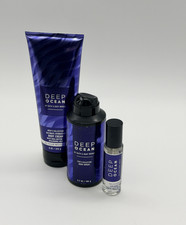 Bath  Body Works DEEP OCEAN Men's Body Cream  Spray  Colonge Set