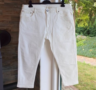 CORNELIANI JEANS 40 logo white jean denim pants pant id w40 xxl xxxl