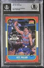 JEFF RULAND 1986-87 FLEER SIGNED AUTOGRAPHED 76ers BECKETT BAS AUTHENTIC AUTO