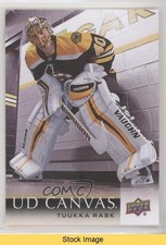 2018-19 Upper Deck UD Canvas Tuukka Rask #C8 READ vm9
