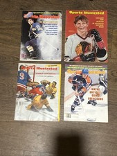 Lot of 4 Vintage 1970s-1980s Sports Illustrated Hockey Collection
