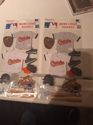 Baltimore Orioles 3D Uniform Scrapbook Stickers MLB licensed EK Success Lot of 2