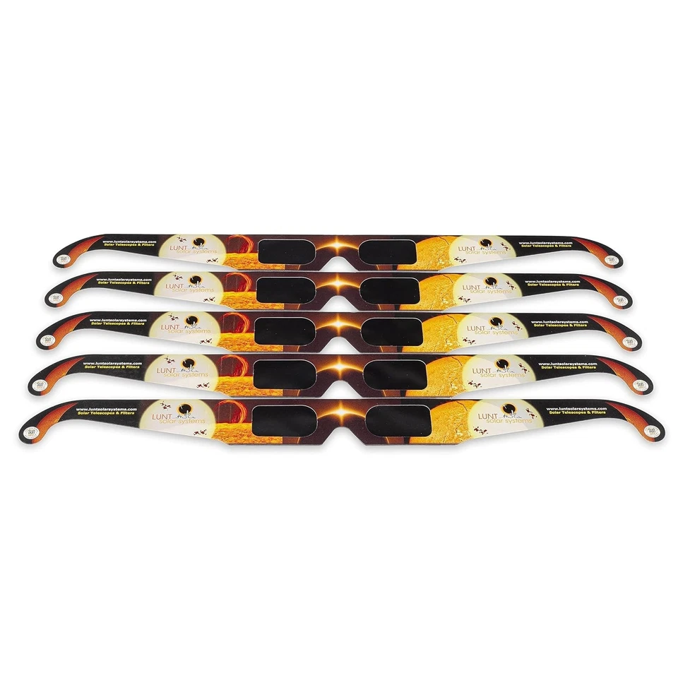 Lunettes éclipse solaire ISO 12312-2 CE Lot de 5 Lunt Solar Systems - Photo 4/4