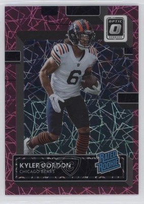 2022 Donruss Optic Rated Pink Velocity Prizm 14/79 Kyler Gordon Rookie RC 0us8