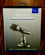 Desktop Microphone Omnidirectional Recording -Sound On- Item PCEA-1007-BK