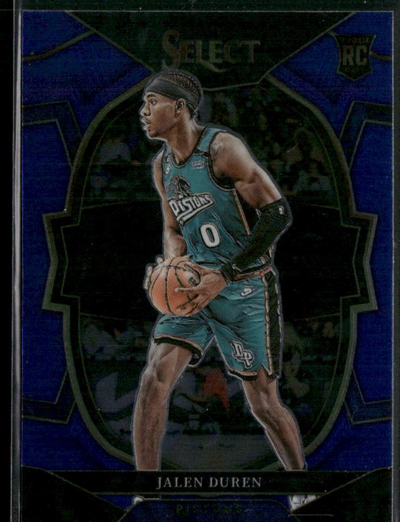 2022-23 Panini Select #98 Jalen Duren Blue Prizms