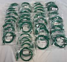 Lot of 40 Cat5e Snagless Patch Cables Green Assorted Lengths - NIB 1469