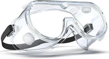 Safety Goggles Lightweight Anti-Fog Lab Goggles Clear Lens Eye Protection Soft