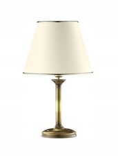Image of Classic Patinated Gold Table Lamp, Metal, E27 60w